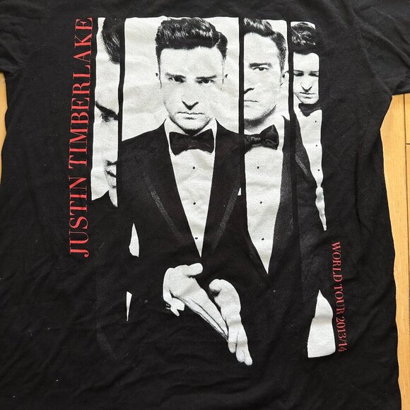 Collectible JUStiN TIMBERLAKE World Tour 2013 2014 Concert T Shirt Size Small - Picture 2 of 7
